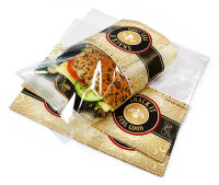 Snack Bag / Brötchentüte "FEEL GOOD" zum Aufreißen, bedruckt, groß, 215x125, Palette 30.000 Stück